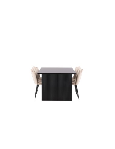 Matgrupp Vail med Limhamn matstolar, 200 × 100 cm