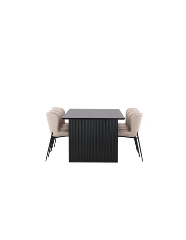 Matgrupp Vail med Modesto matstolar, 200 × 100 cm