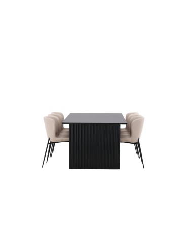 Matgrupp Vail med Modesto matstolar, 200 × 100 cm