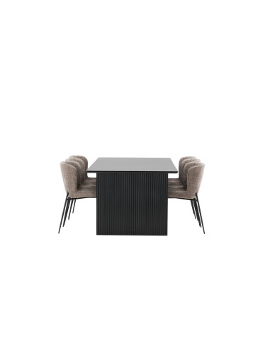 Matgrupp Vail med Modesto matstolar, 200 × 100 cm