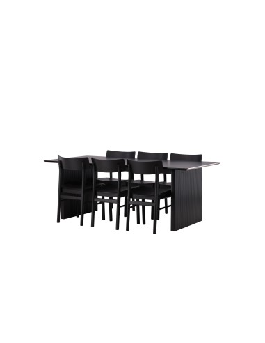 Matgrupp Vail med Montros matstolar, 200 × 100 cm