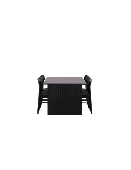 Matgrupp Vail med Montros matstolar, 200 × 100 cm