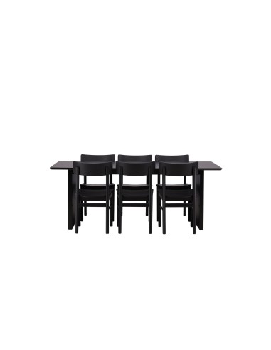 Matgrupp Vail med Montros matstolar, 200 × 100 cm