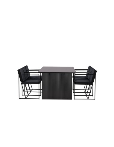 Matgrupp Vail med Richmond matstolar, 200 × 100 cm