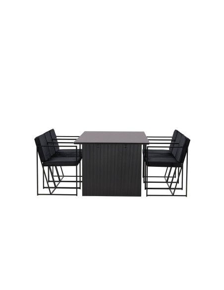Matgrupp Vail med Richmond matstolar, 200 × 100 cm