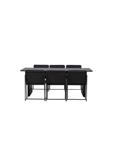 Matgrupp Vail med Richmond matstolar, 200 × 100 cm