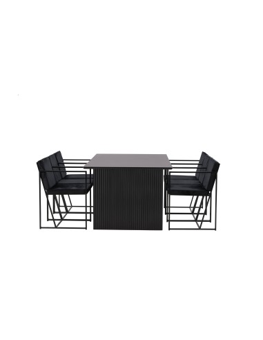 Matgrupp Vail med Richmond matstolar, 200 × 100 cm