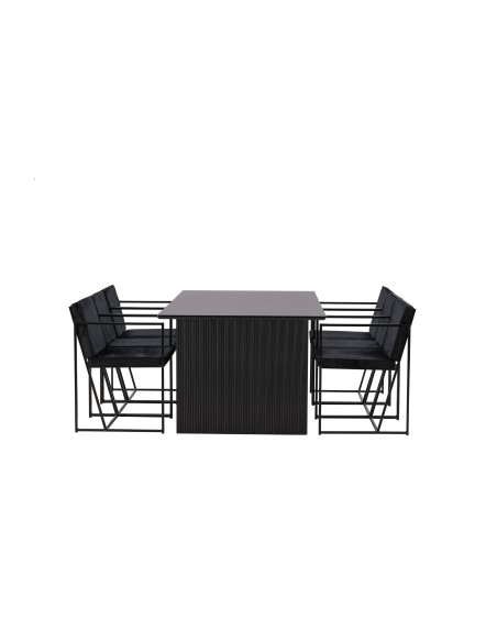 Matgrupp Vail med Richmond matstolar, 200 × 100 cm