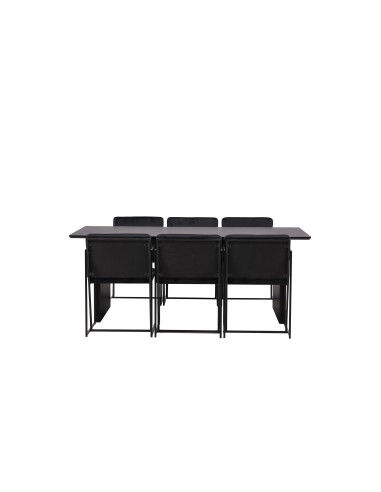 Matgrupp Vail med Richmond matstolar, 200 × 100 cm