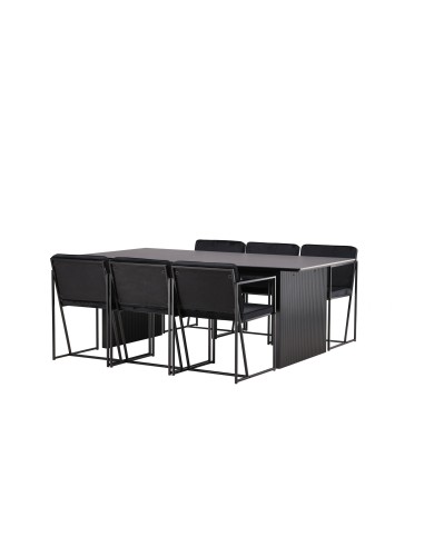 Matgrupp Vail med Richmond matstolar, 200 × 100 cm