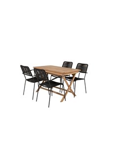 Matgrupp Kenya med Lindos matstolar, 120 × 70 cm 2