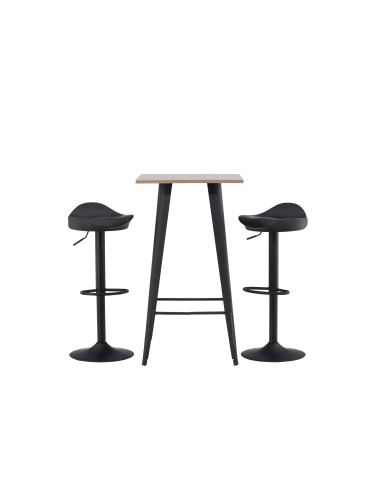 Matgrupp Tempe med Adesto matstolar, 60 × 60 cm