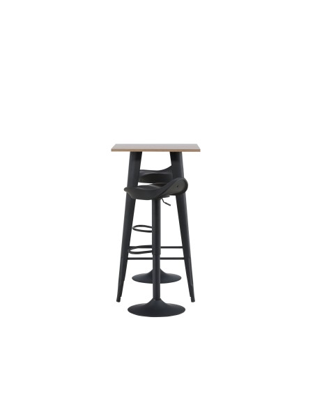 Matgrupp Tempe med Adesto matstolar, 60 × 60 cm