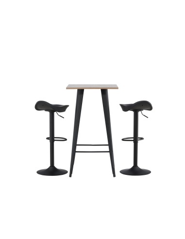 Matgrupp Tempe med Adesto matstolar, 60 × 60 cm