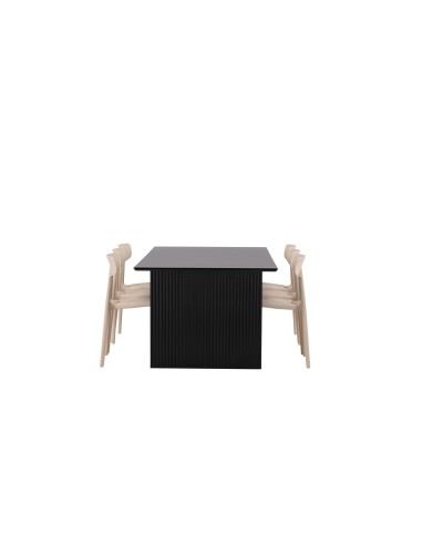 Matgrupp Vail med Ursholmen matstolar, 200 × 100 cm