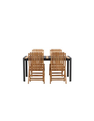 Matgrupp Togo med Ghana matstolar, 150 × 90 cm