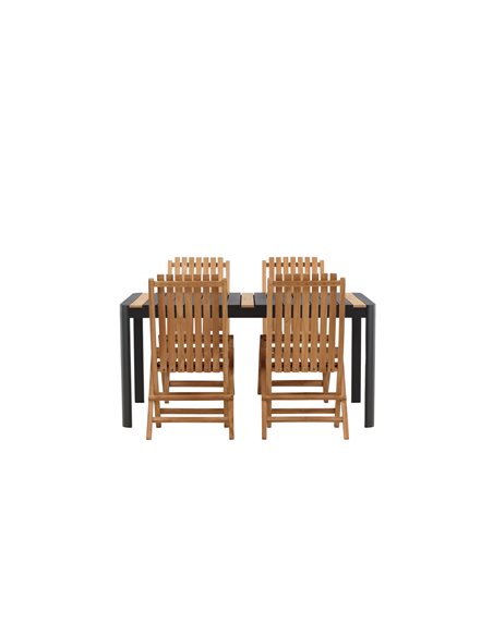 Matgrupp Togo med Ghana matstolar, 150 × 90 cm