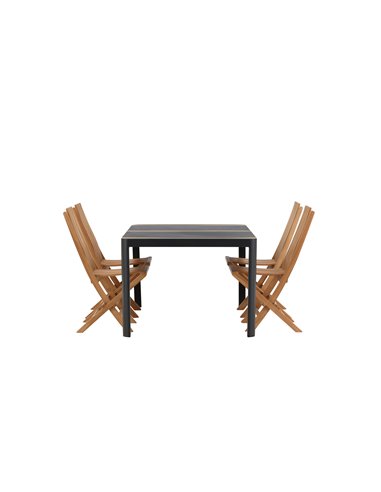 Matgrupp Togo med Ghana matstolar, 150 × 90 cm