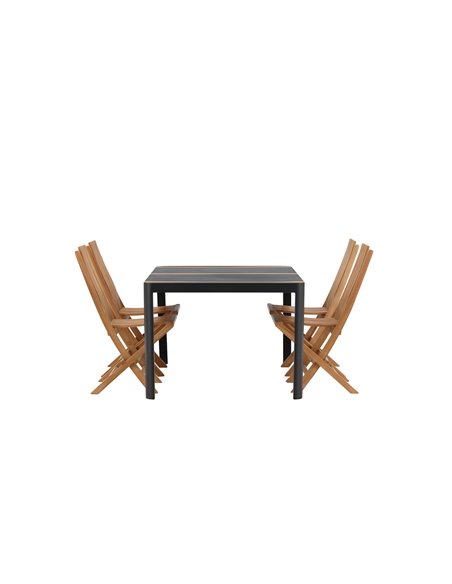 Matgrupp Togo med Ghana matstolar, 150 × 90 cm