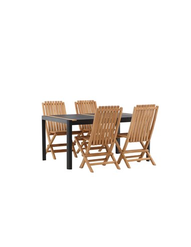 Matgrupp Togo med Ghana matstolar, 150 × 90 cm