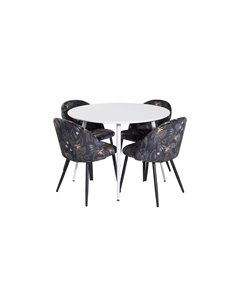 Matgrupp Plaza med Velvet matstolar