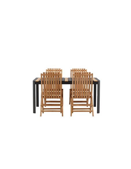 Matgrupp Togo med Ghana matstolar, 150 × 90 cm