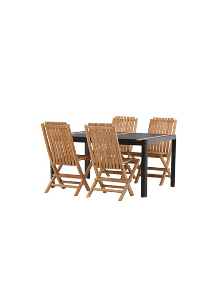 Matgrupp Togo med Ghana matstolar, 150 × 90 cm