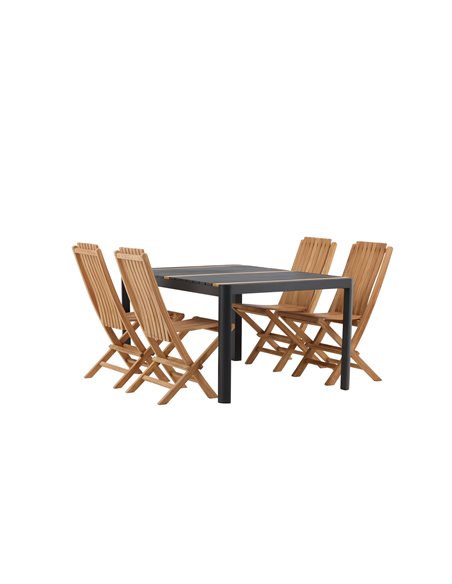 Matgrupp Togo med Ghana matstolar, 150 × 90 cm