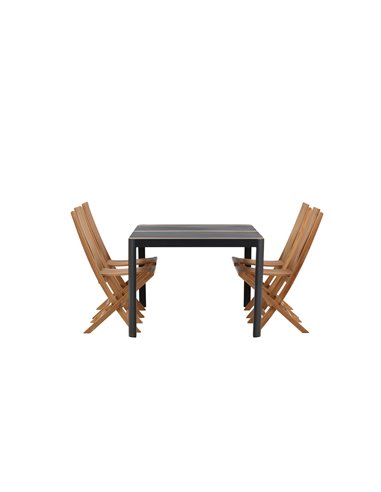 Matgrupp Togo med Ghana matstolar, 150 × 90 cm