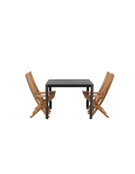 Matgrupp Togo med Ghana matstolar, 150 × 90 cm