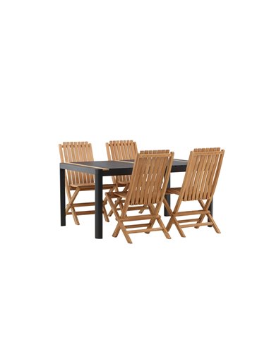 Matgrupp Togo med Ghana matstolar, 150 × 90 cm