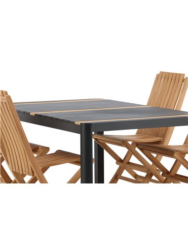 Matgrupp Togo med Ghana matstolar, 150 × 90 cm