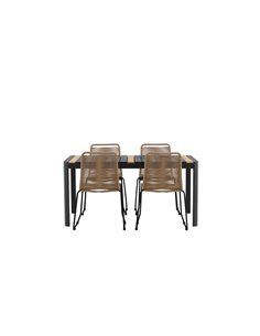 Matgrupp Togo med Lindos matstolar, 150 × 90 cm