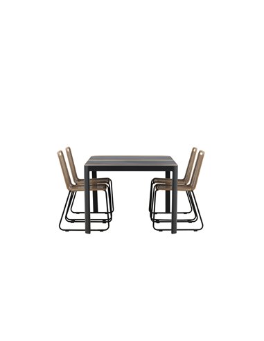 Matgrupp Togo med Lindos matstolar, 150 × 90 cm