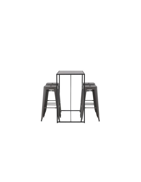 Matgrupp Brea med Tempe matstolar, 120 × 60 cm