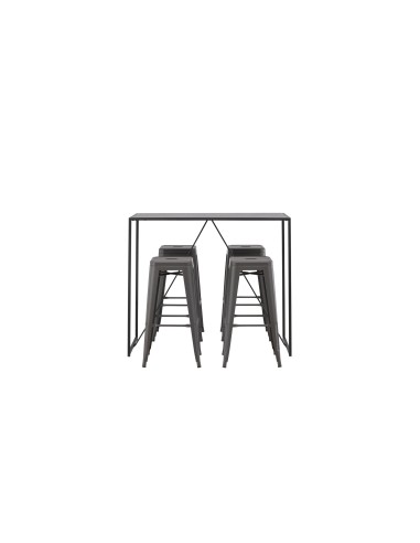 Matgrupp Brea med Tempe matstolar, 120 × 60 cm