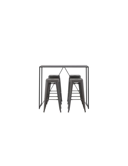 Matgrupp Brea med Tempe matstolar, 120 × 60 cm