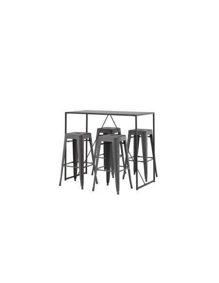 Matgrupp Brea med Tempe matstolar, 120 × 60 cm