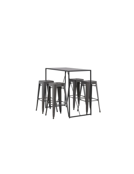 Matgrupp Brea med Tempe matstolar, 120 × 60 cm
