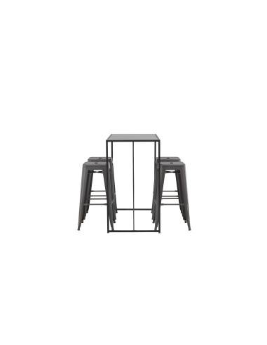 Matgrupp Brea med Tempe matstolar, 120 × 60 cm