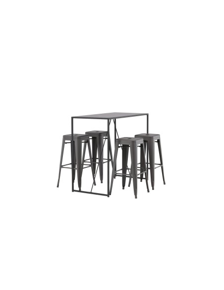 Matgrupp Brea med Tempe matstolar, 120 × 60 cm