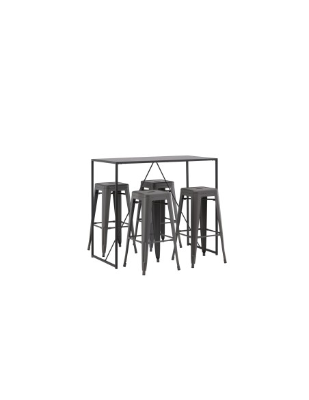Matgrupp Brea med Tempe matstolar, 120 × 60 cm