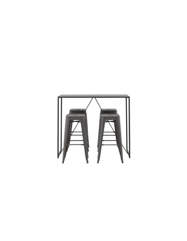 Matgrupp Brea med Tempe matstolar, 120 × 60 cm