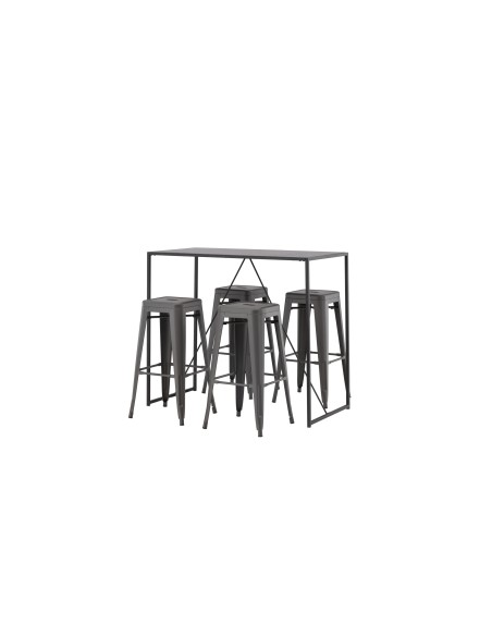 Matgrupp Brea med Tempe matstolar, 120 × 60 cm