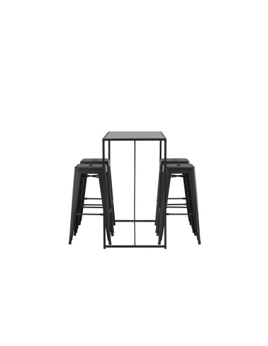 Matgrupp Brea med Tempe matstolar, 120 × 60 cm