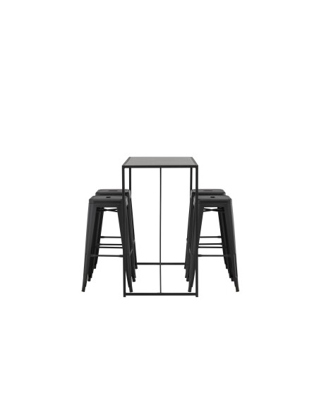 Matgrupp Brea med Tempe matstolar, 120 × 60 cm