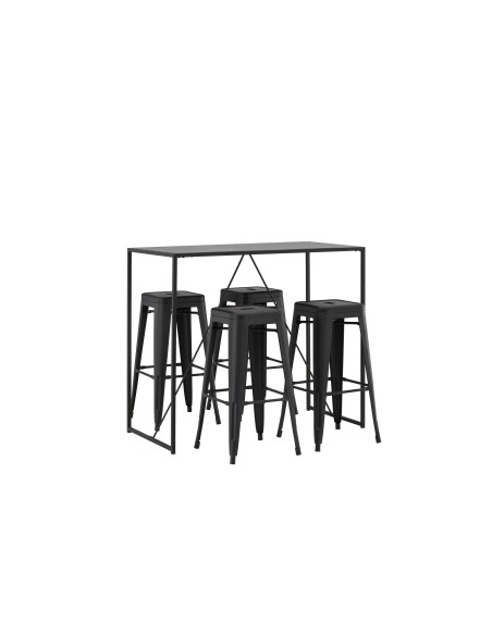 Matgrupp Brea med Tempe matstolar, 120 × 60 cm