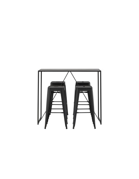 Matgrupp Brea med Tempe matstolar, 120 × 60 cm