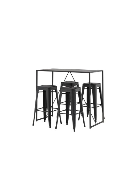 Matgrupp Brea med Tempe matstolar, 120 × 60 cm