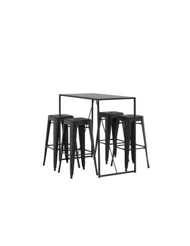 Matgrupp Brea med Tempe matstolar, 120 × 60 cm